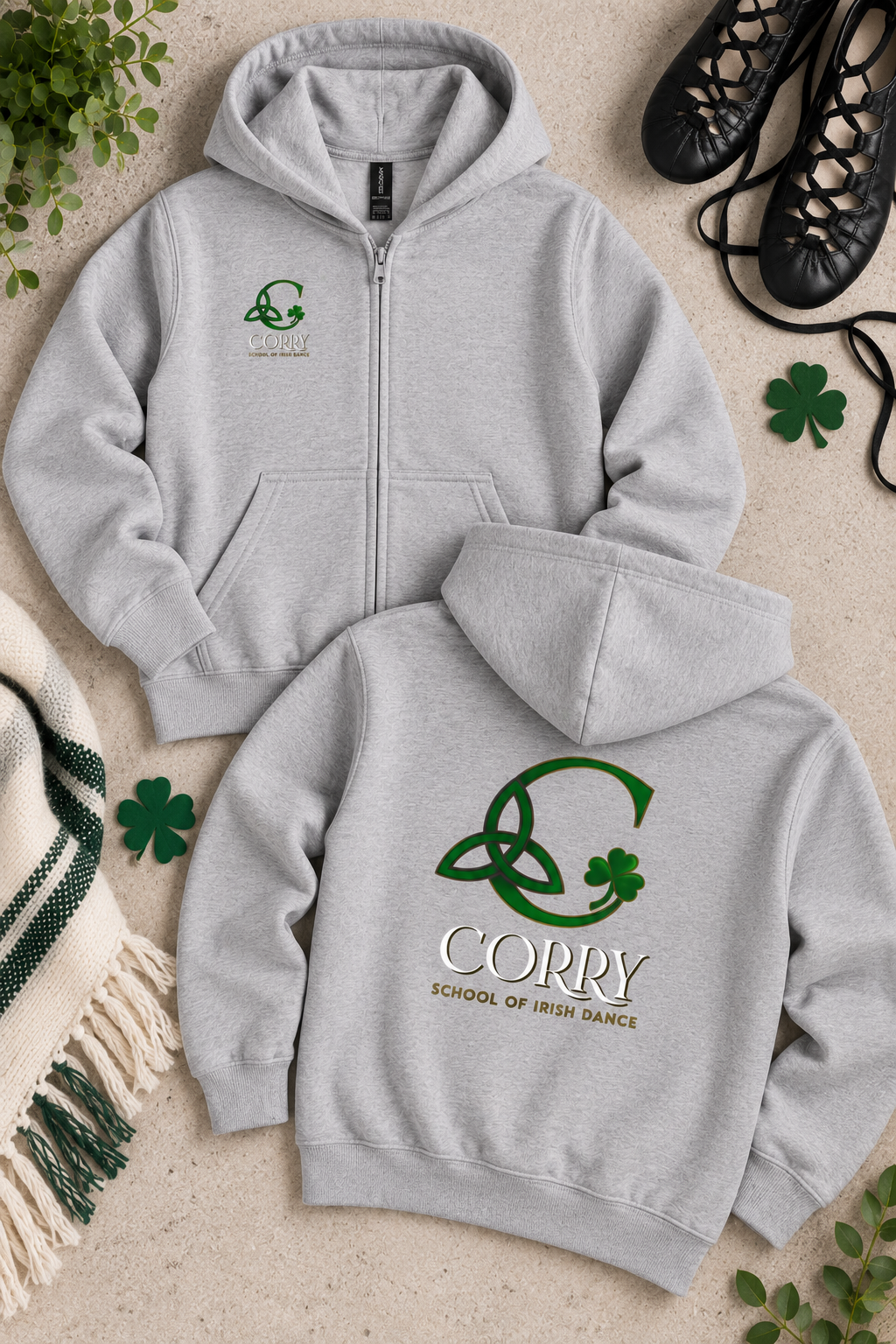 Corry School Youth Full-Zip Hoodie