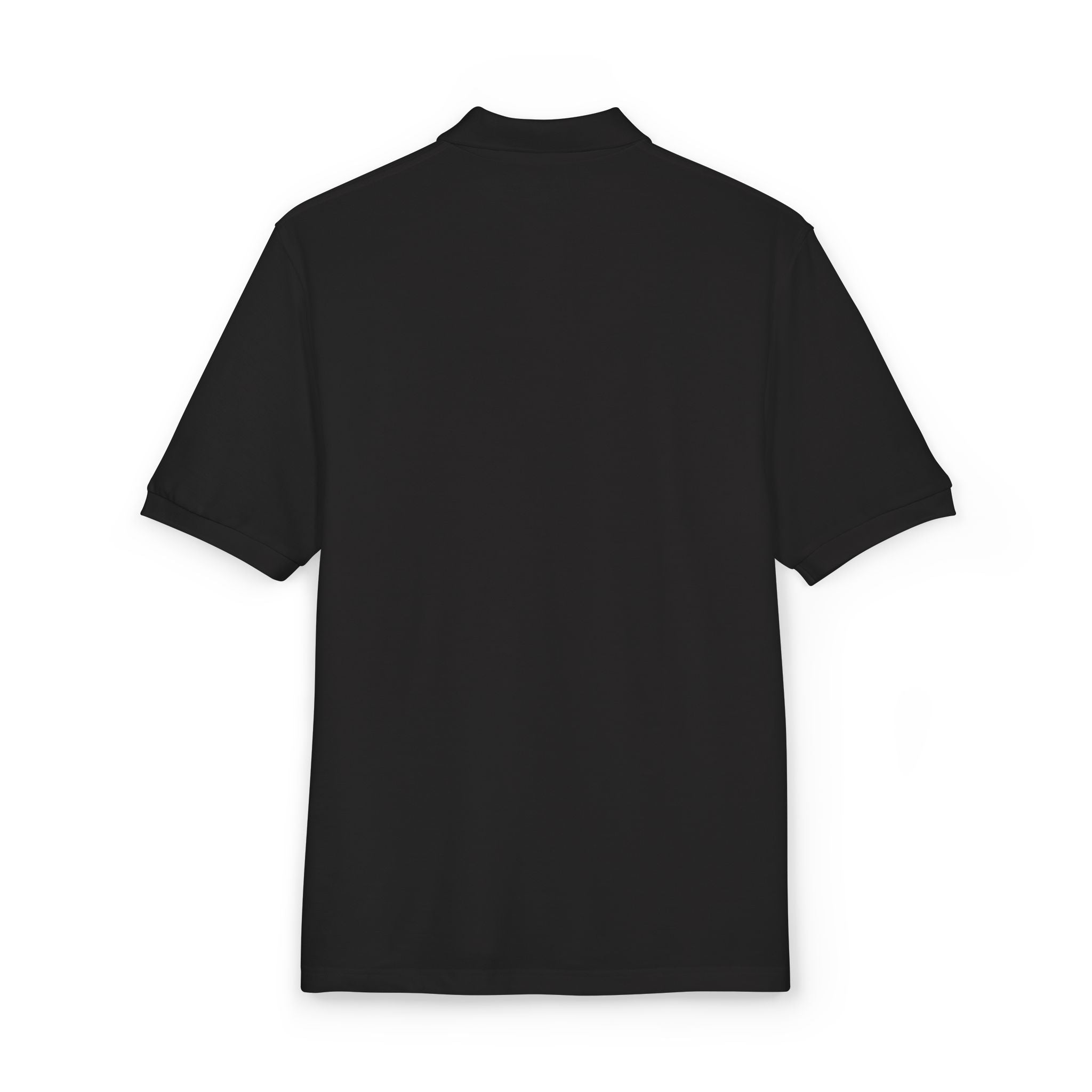 Black t-shirt on a white background