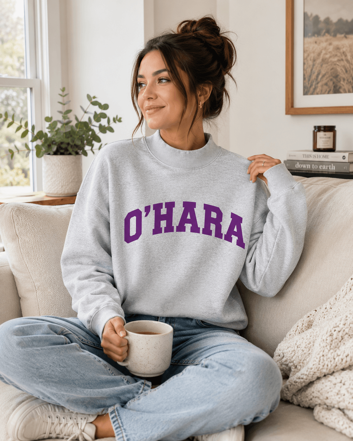 O'Hara Mockneck Sweatshirt- **Preoder, ships by Oct 1**