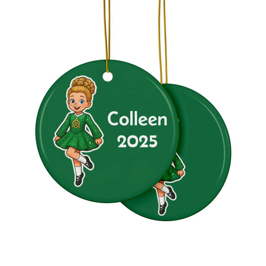 Irish Dance Ornament, Personalized Irish Dance Ornament, Custom Irish Dancer Ornament,  Irish Dance Christmas Ornament, 
Irish Dancer Gift