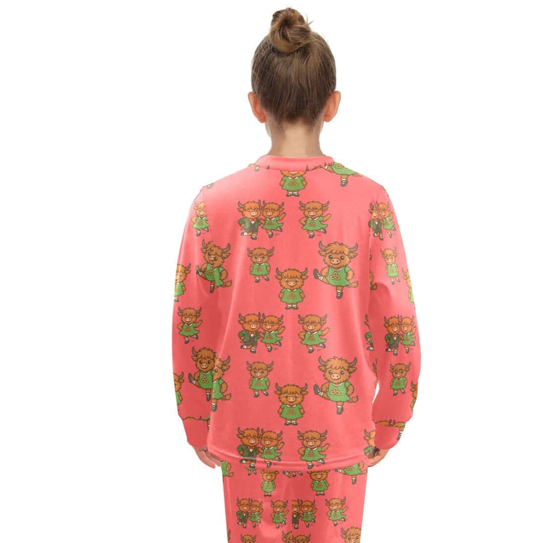 Highland Cow Pajamas, Highland Cow PJs, Irish Dance Pajamas, Irish Dance PJs