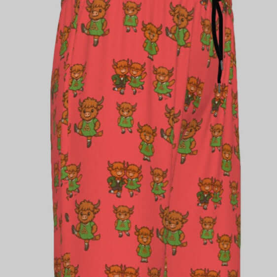 Irish Dance Pajamas, Highland Cow Pajamas, Irish Dance PJs, Gift for Irish Dancer