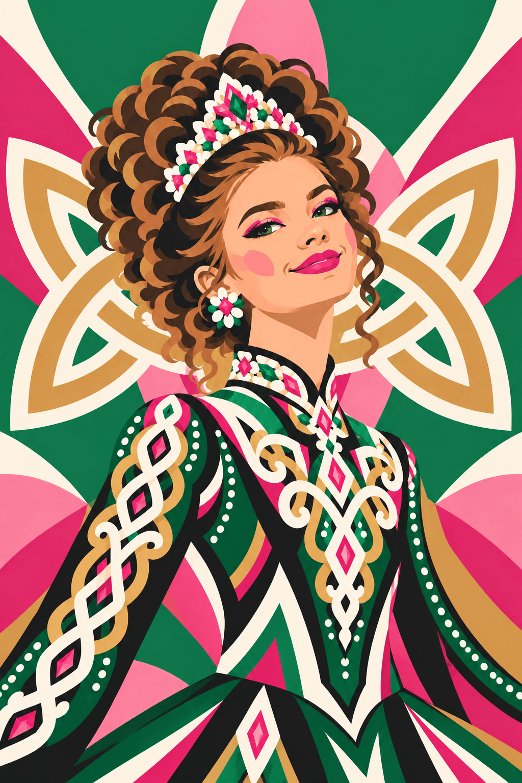 Irish Dancer Paint by Number Kit ☘️ Gift for Irish Dancers