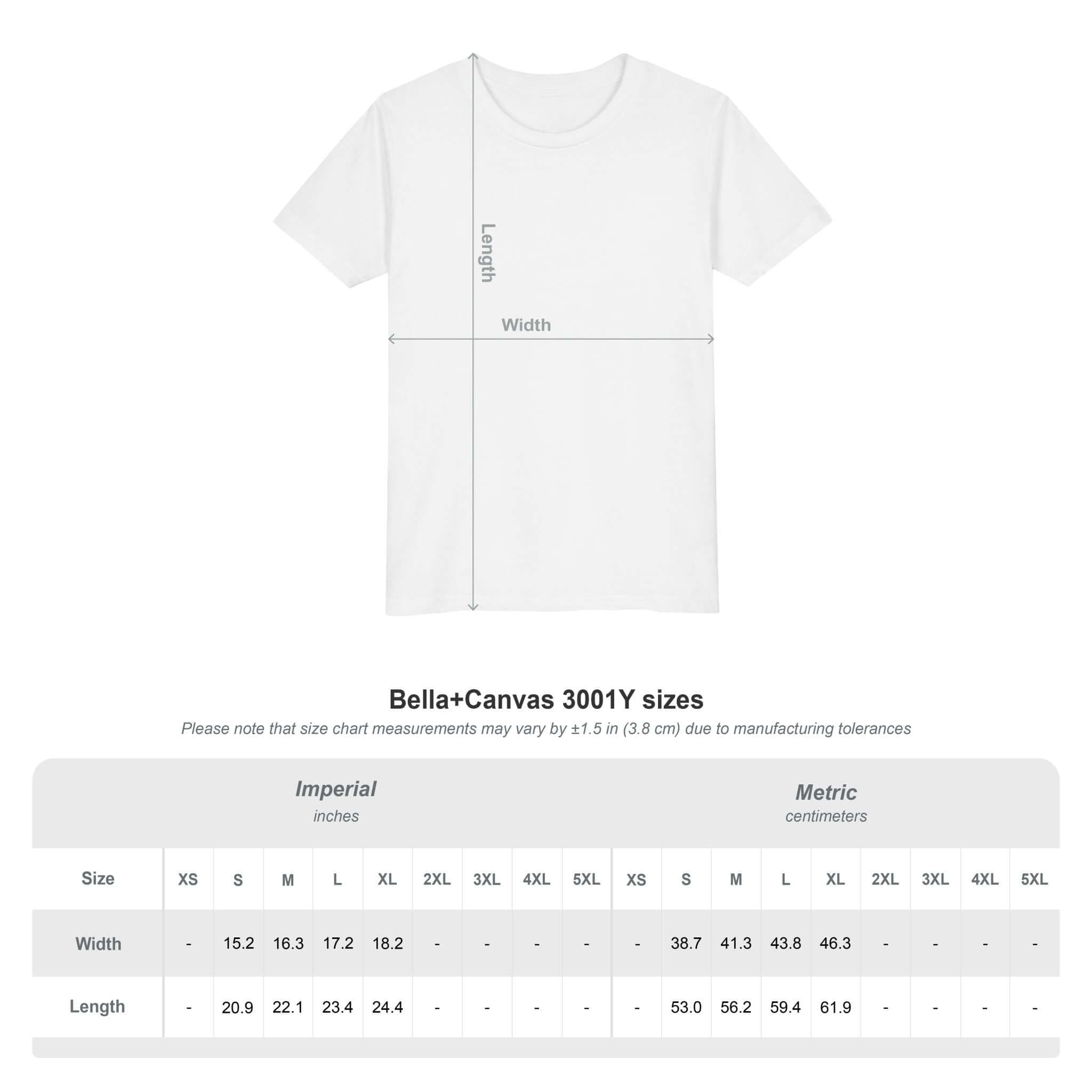 Feis Shirt Size Chart