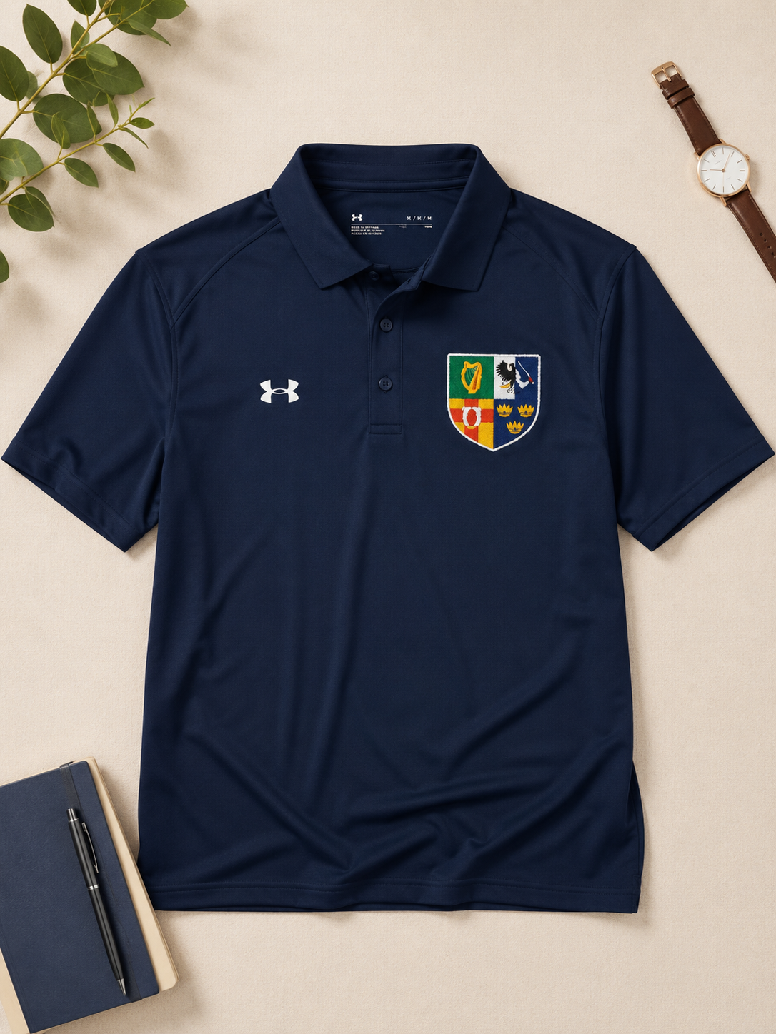Four Provinces of Ireland polo, Irish golf shirt, embroidered Irish crest polo, Under Armour Irish polo, Irish heritage apparel, Ireland shield shirt, Irish golf apparel, Irish dance dad shirt, Irish festival clothing, Irish gift for men, Four Provinces crest, Irish American apparel, premium Irish polo shirt.
