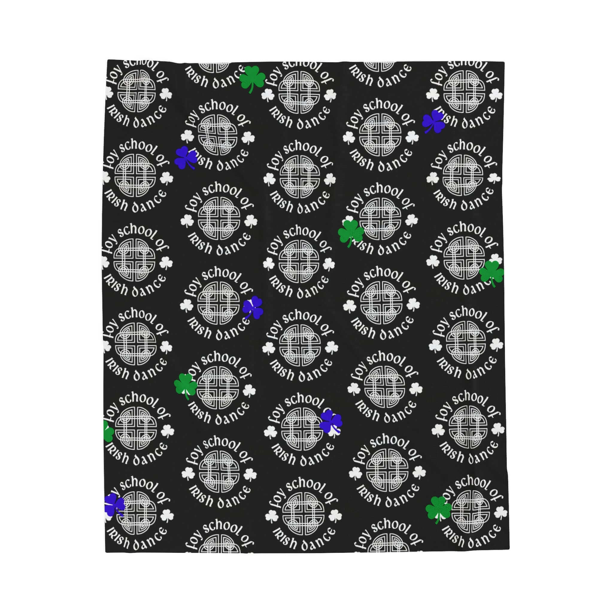 Irish Dance Blanket, Feis Blanket, Foy Blanket, Affordable Irish Dance Gear, Irish Dance School Logo, Gift for Irish Dancer