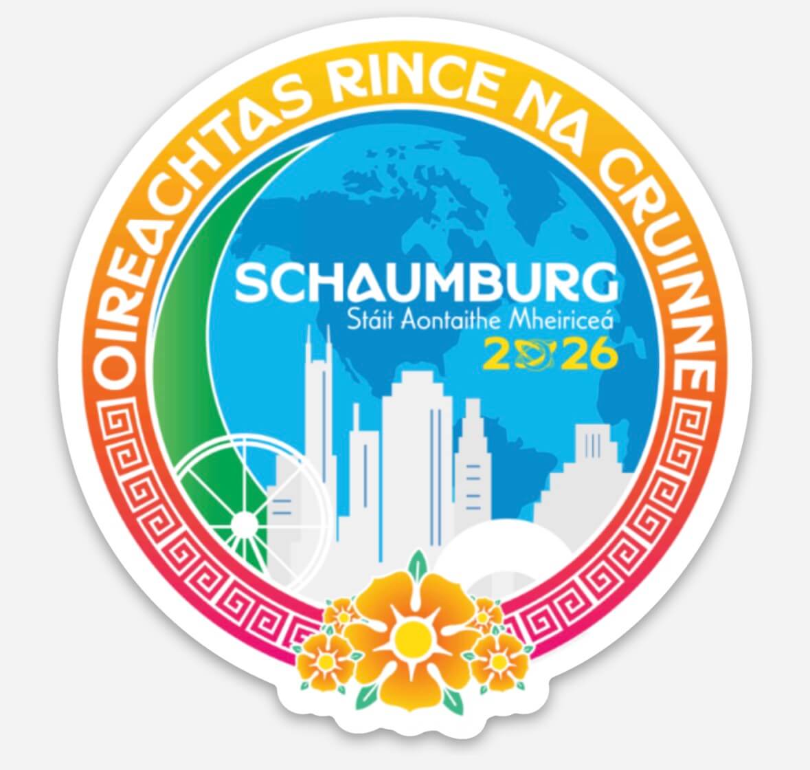 2026 CLRG Irish Dance Worlds – 3" Waterproof Sticker