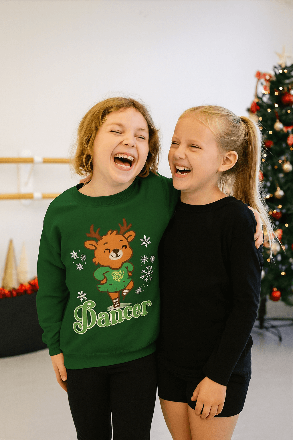 Dancing Reindeer, Irish Dance Christmas Sweatshirt, Irish Dance Sweatshirt, Dancing Reindear, Irish Dance Present