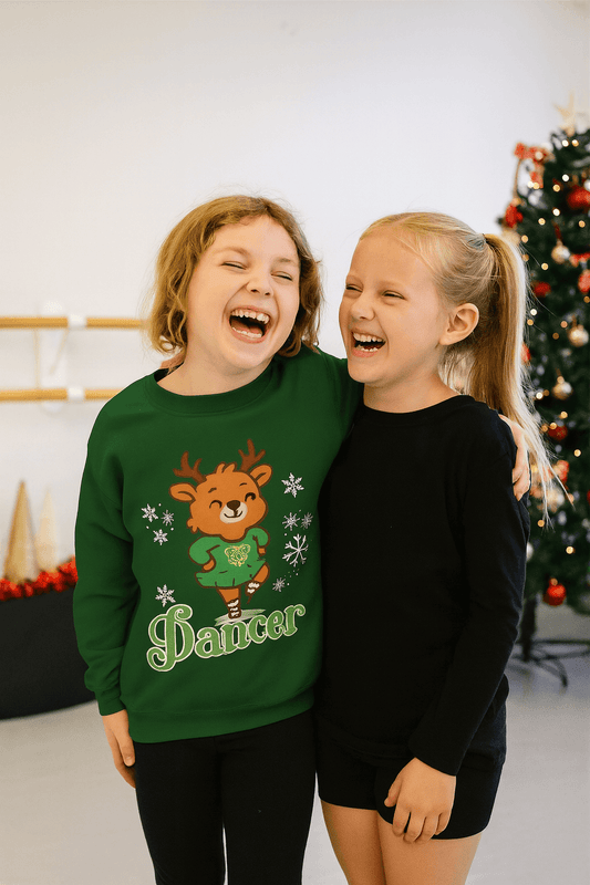 Dancing Reindeer, Irish Dance Christmas Sweatshirt, Irish Dance Sweatshirt, Dancing Reindear, Irish Dance Present