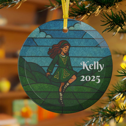 Irish Dance Ornaments, Irish Dance Christmas Ornaments, Personalized Irish Dance Gifts,  Irish Dance Presents, Christmas Gift for Irish Dancer