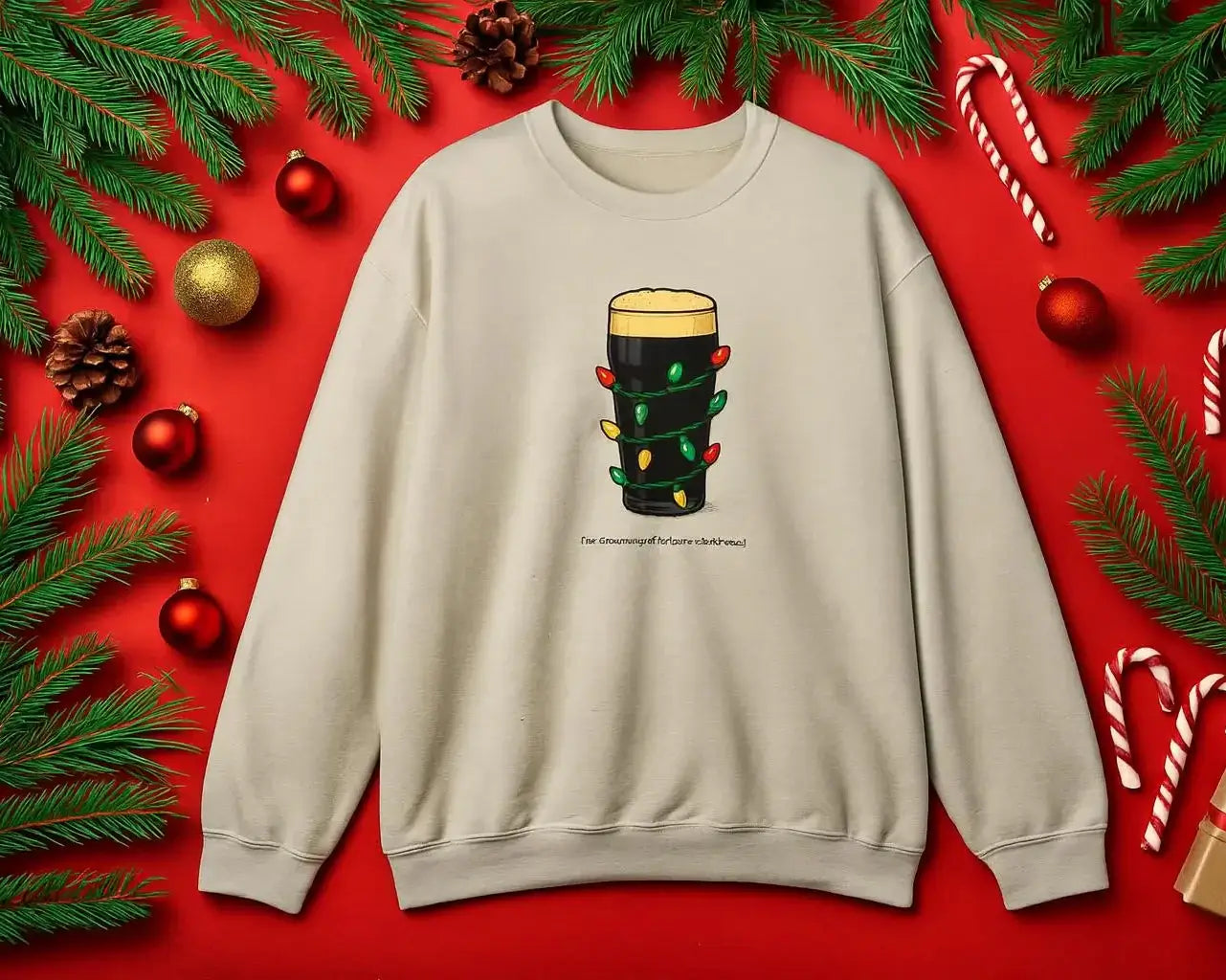 Guiness Sweatshirt, Irish Christmas Sweatshirt, Irish Crewneck, Dark Beer, Gift for Beer Lover