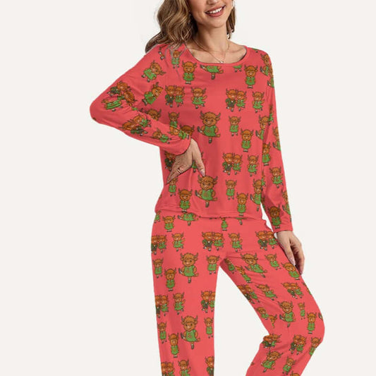AHighland Cow PJs, Irish Dance Pajamas, Gift for Irish Dancer
