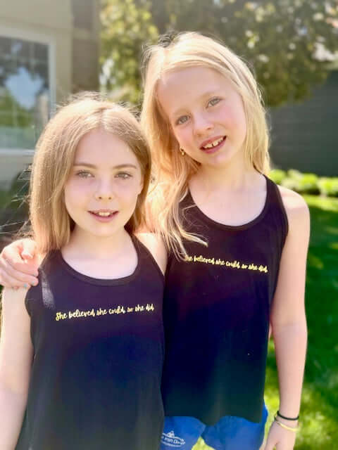 She believed she could so she did, Irish dance tank top, Irish dance apparel, Sleeveless tank, Girls Tank Top