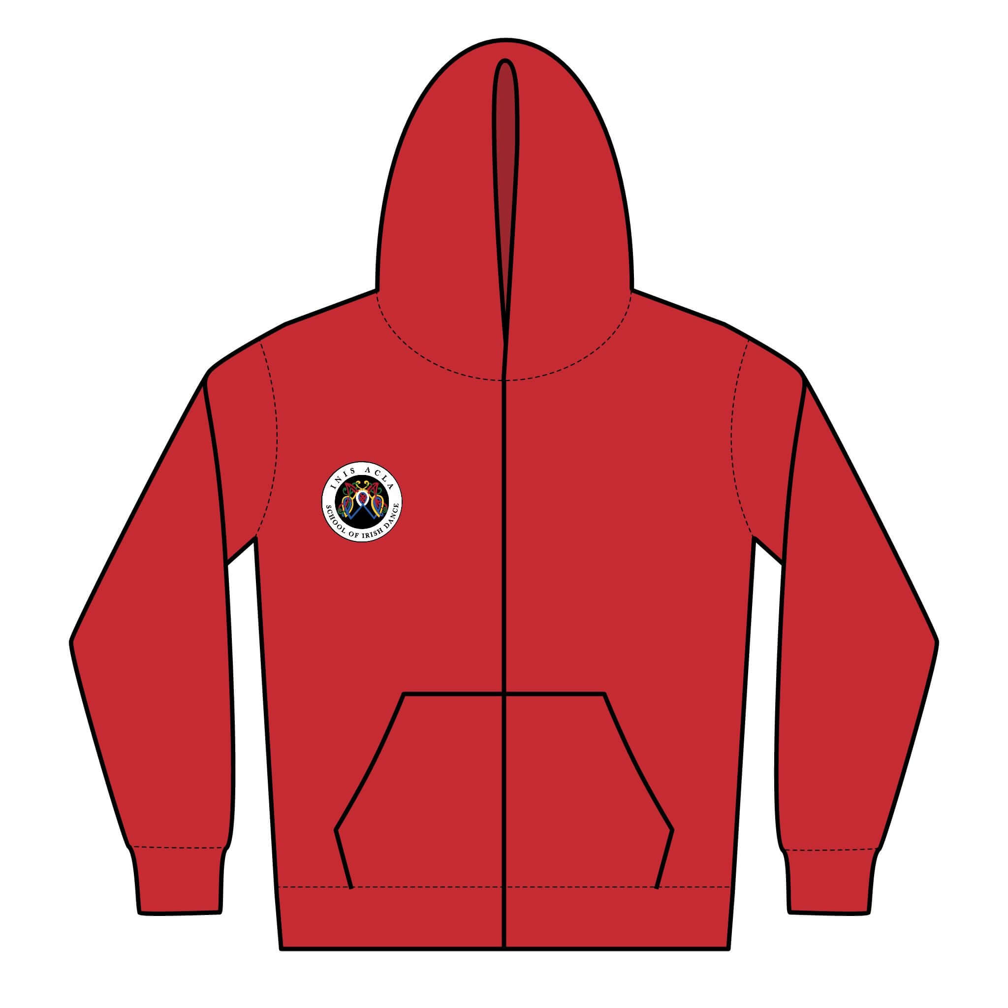 Inis Acla Youth Zip Hoodie – Irish dance apparel and Irish dance gifts
