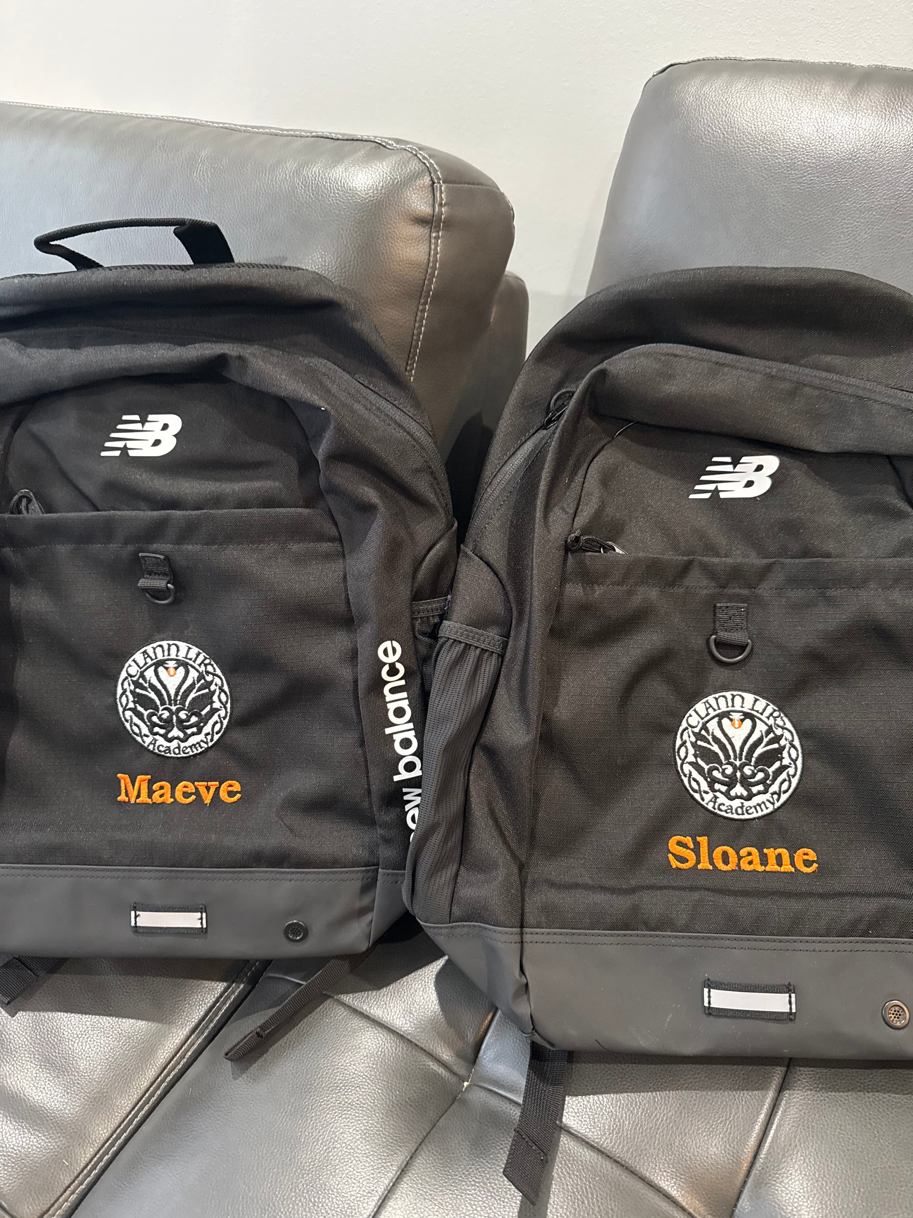 Irish Dance School Logo Backpack - Clann Lir Design