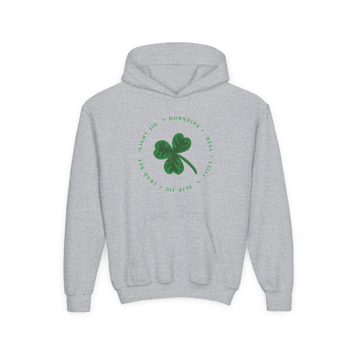 Youth Irish Dance Sweatshirt, Cozy Irish Dance Hoodie, Youth Shamrock Hoodie