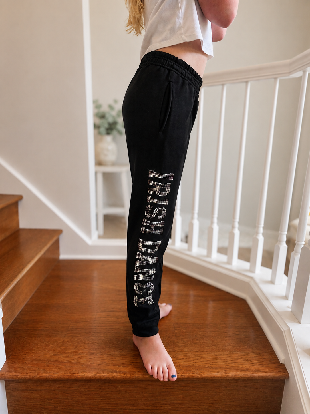 FeistyFitzy® Original Irish Dance Rhinestone Joggers