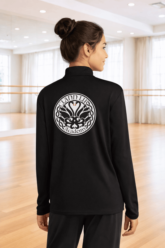 Clann Lir Black Performance Quarter Zip, Youth & Adult