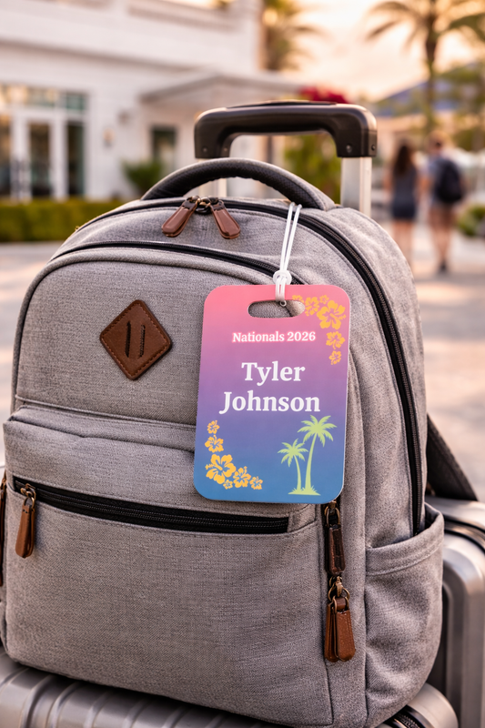 Irish Dance Nationals 2026, Nationals Luggage Tag, NAIDC Bag Tag, Irish Dance Send Off Gifts, Personalized Irish Dance Accessories