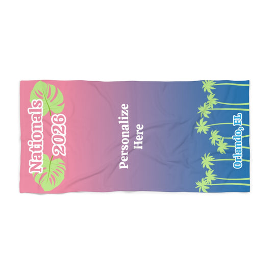 Irish Dance Nationals 2026, Nationals Towel, NANs Towel, Personalized
