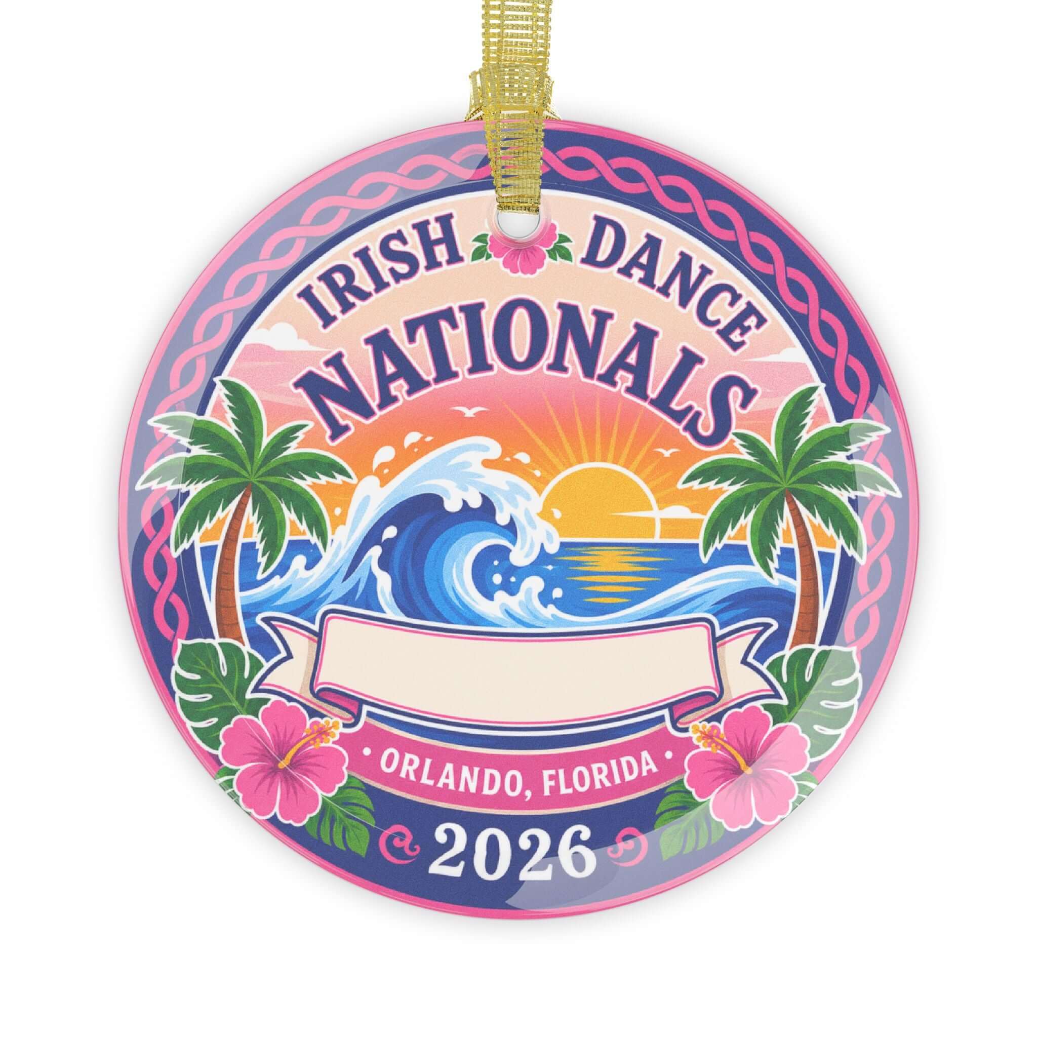 Irish Dance Nationals 2026 Glass Ornaments, NAIDC