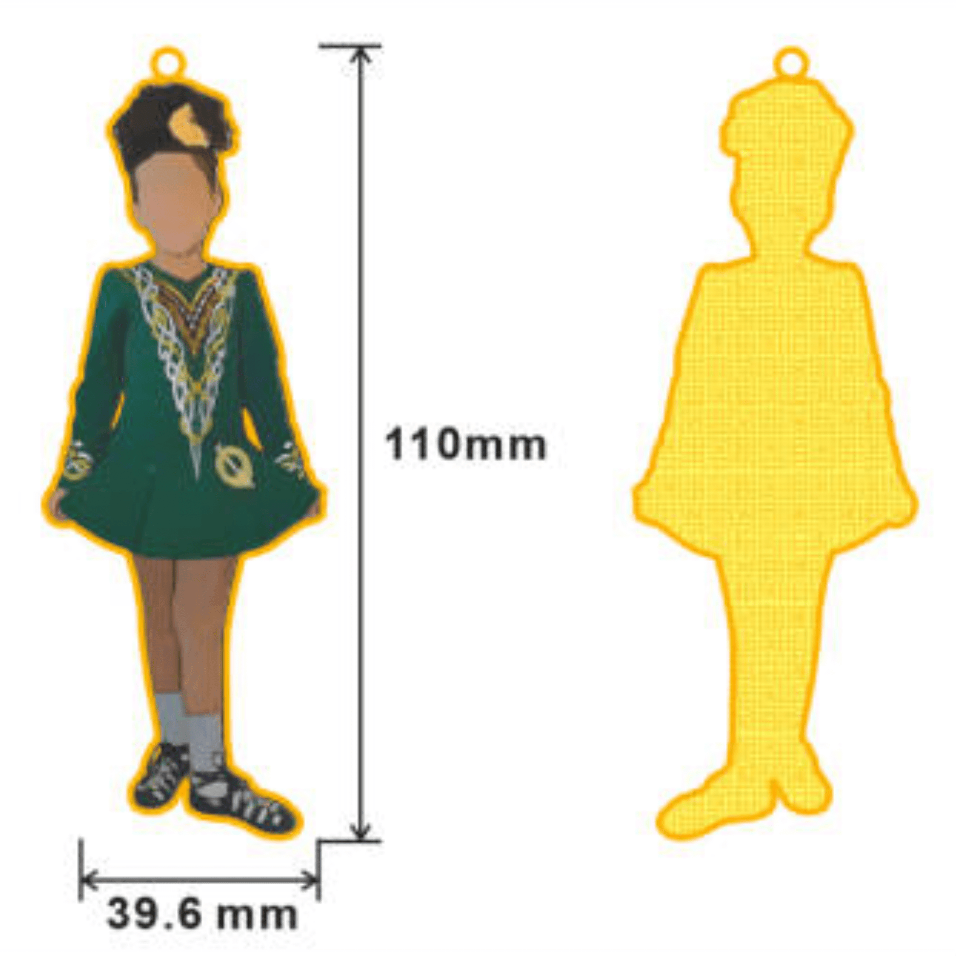 O'Malley Christmas OrnamentChristmas OrnamentIrish Dance Ornament,OMalley,School OrnamentThis exquisite O'Malley Christmas Ornament is crafted with enamel and brass, standing at a complete original 110mm tall. Its high-quality materials and attention to d