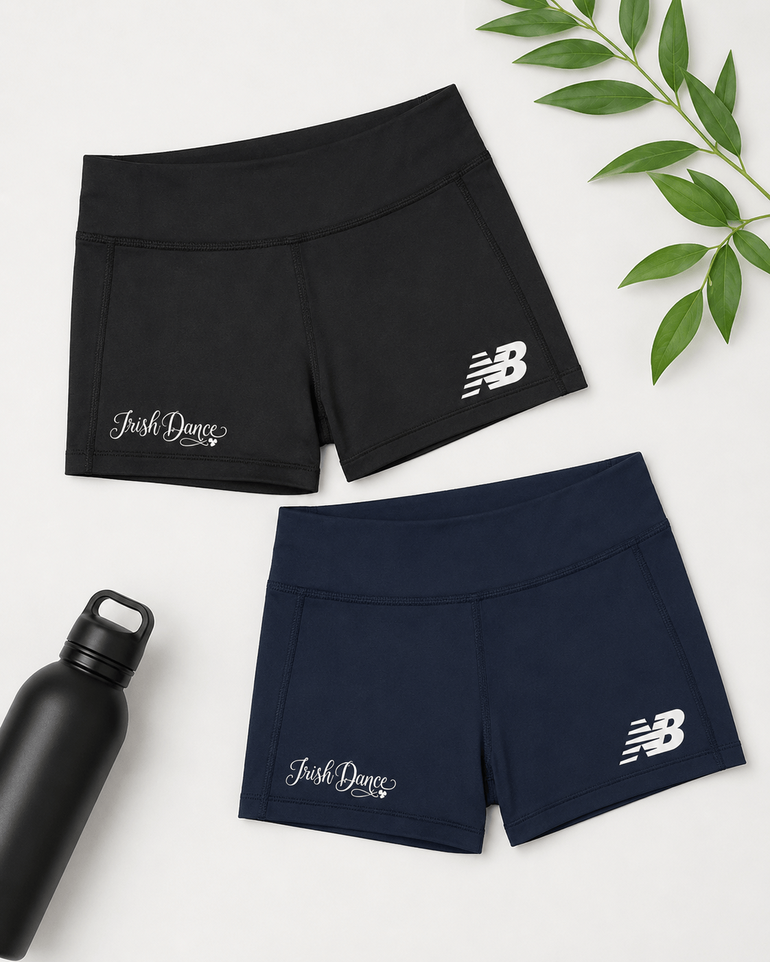 Navy Blue & Black New Balance Shorts