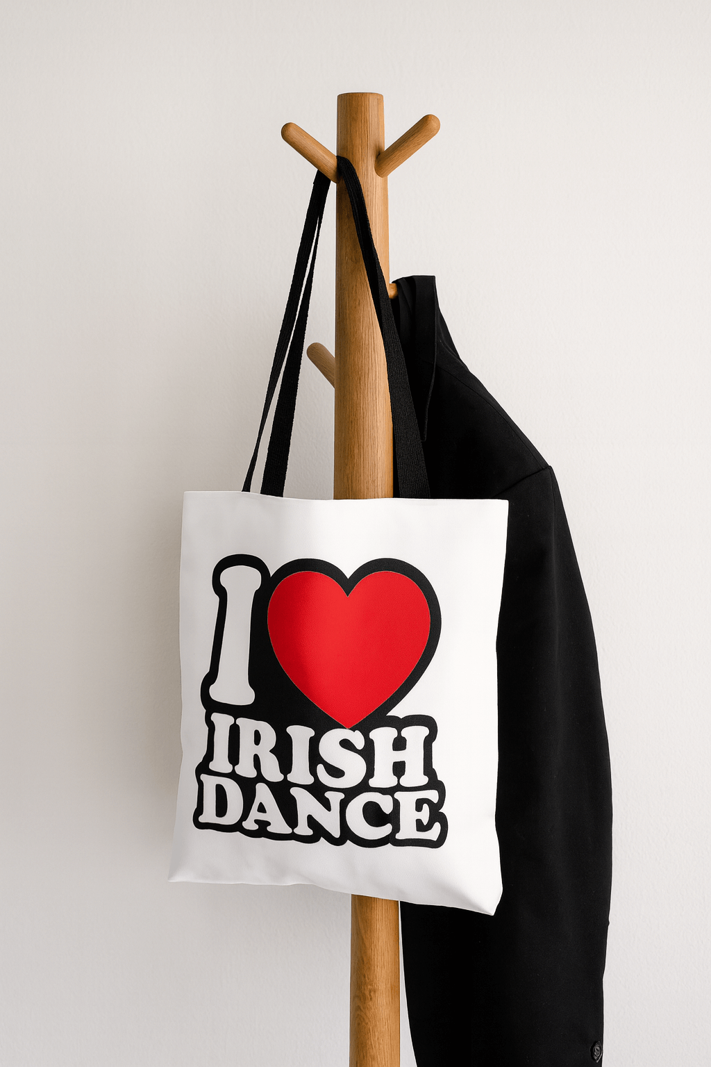 Irish Dance Bag, I love Irish Dance Tote Bag, Feis Bag, Oireachtas Gift, Recital Gift, Competition Gift
