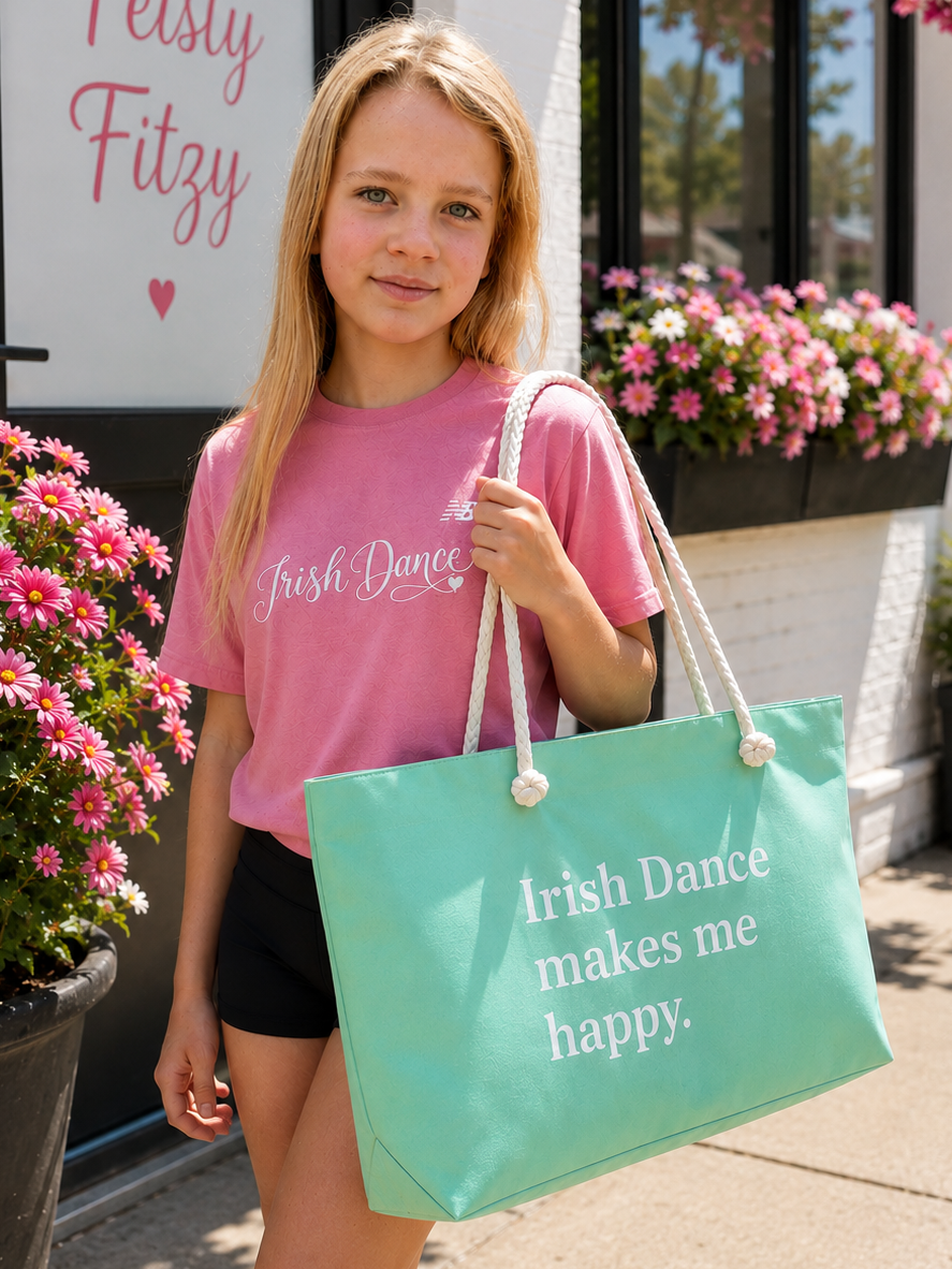 Irish Dance Bag
Irish Dance Tote
Irish Dance Weekender Bag
Feis Bag
Feis Tote
Irish Dance Travel Bag
Dance Competition Bag
Nationals Bag
Oversized Dance Tote
Dance Mom Gift
Irish Dancer Gift
Dance Weekend Bag