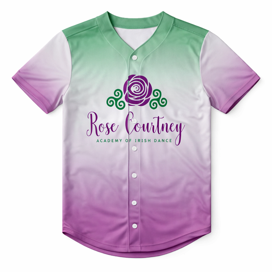 Irish Dance Baseball Jersey, Custom Dance School Apparel, Affordable Irish Dance Gear, Rose Courtney Academy of Irish Dance