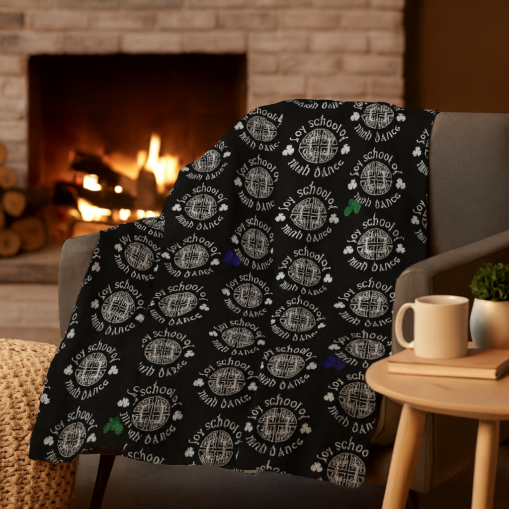 Irish Dance Blanket, Feis Blanket, Foy Blanket, Affordable Irish Dance Gear, Irish Dance School Logo, Gift for Irish Dancer, Feis Blanket
