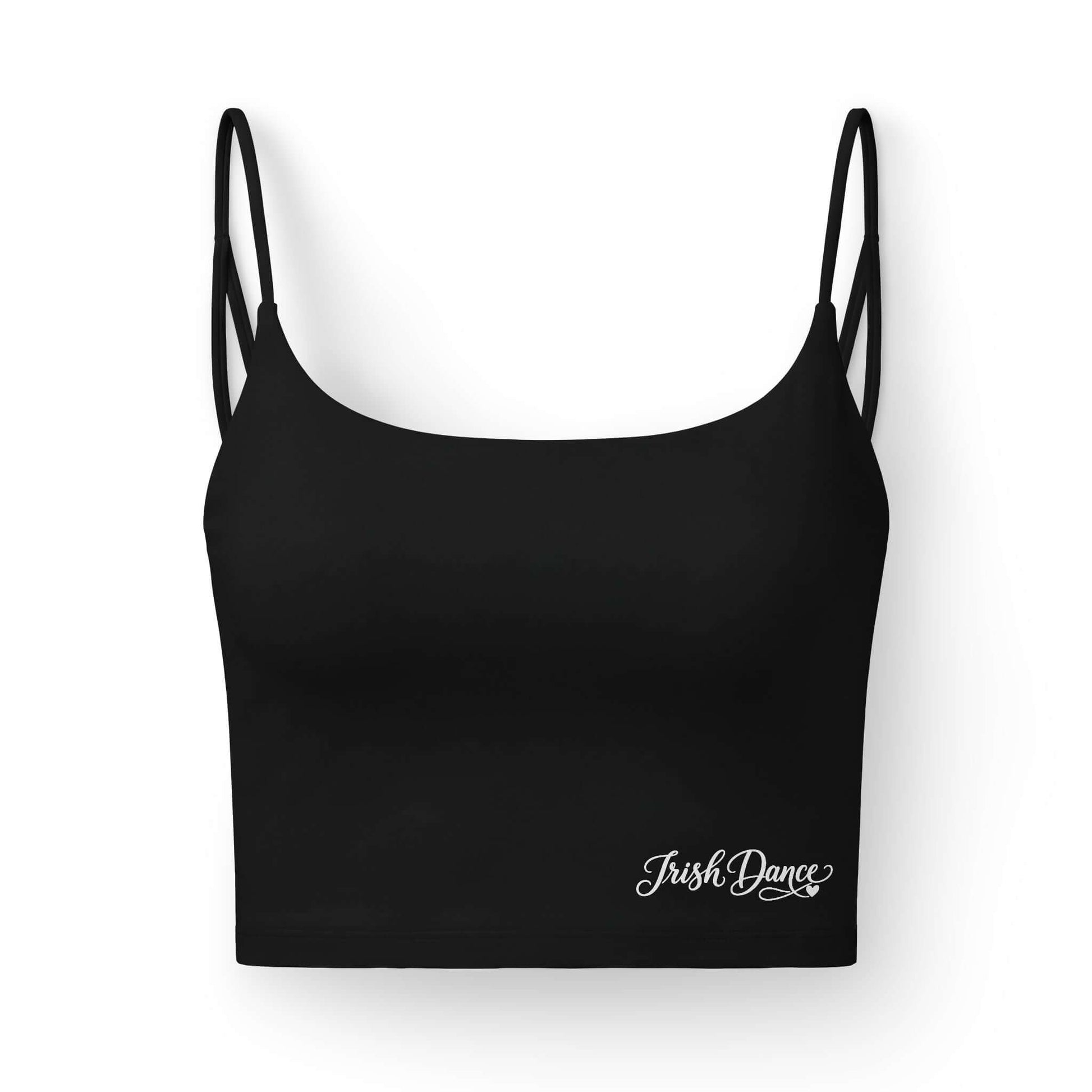 Irish Dance Bra Top, Irish Dance Crop Top, Irish Dance Apparel, Irish Dance Practice Gear, Front of Top