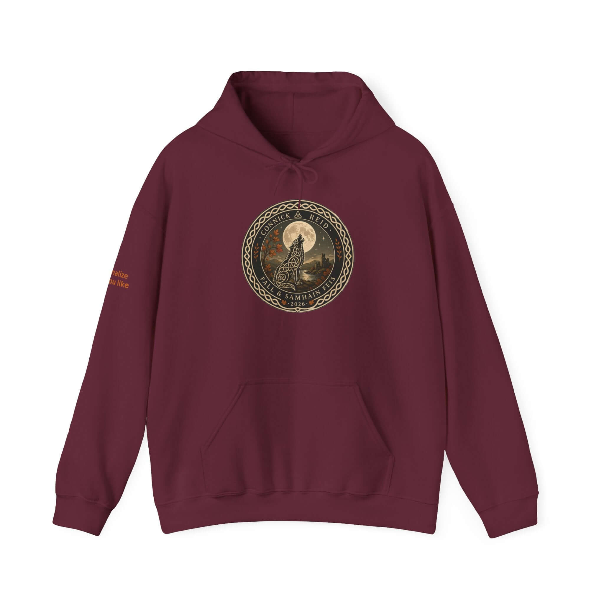 Connick Reid Academy Fall and Samhain Feis Adult Hoodie- Personalization included