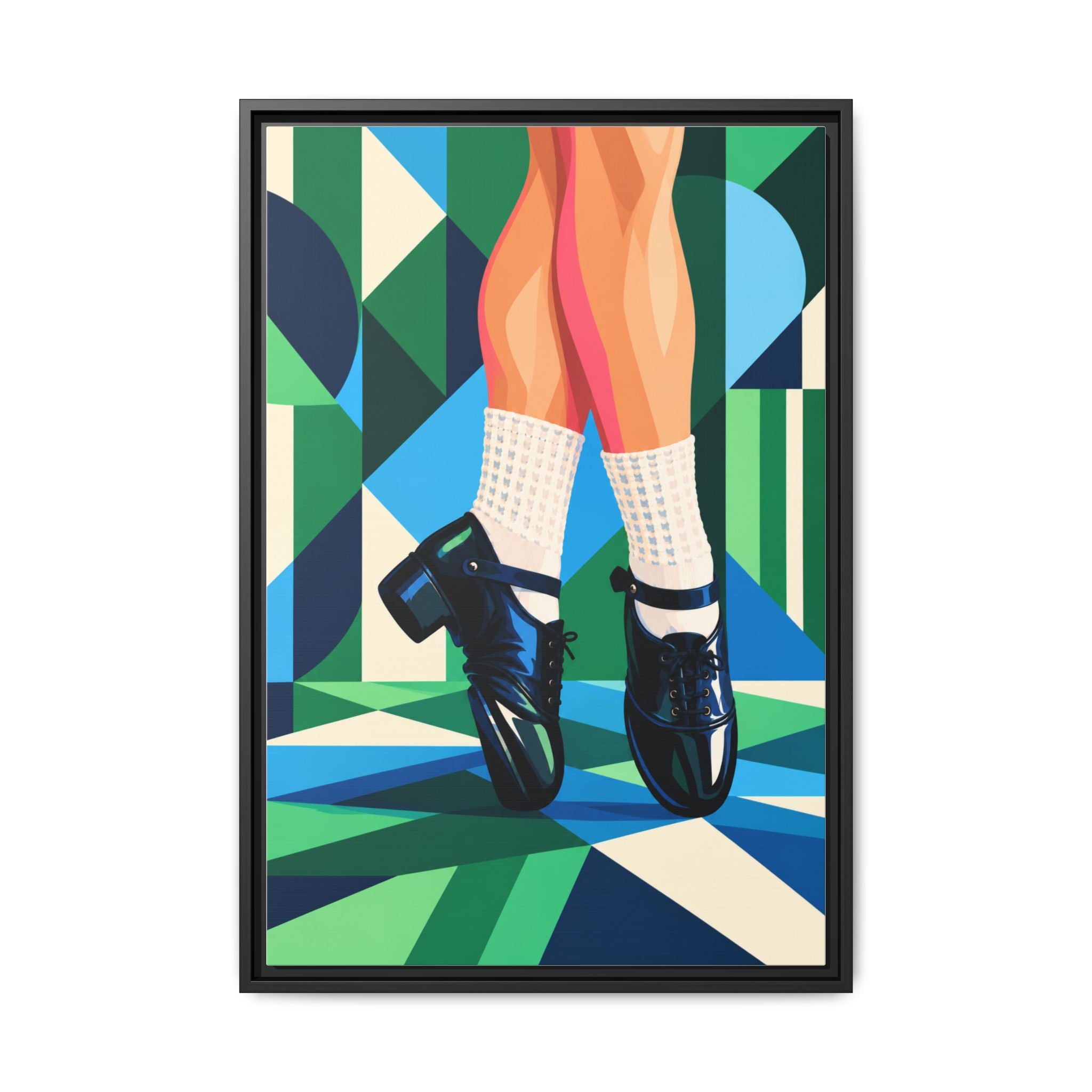 Irish dance hard shoe canvas print, Irish dance gift