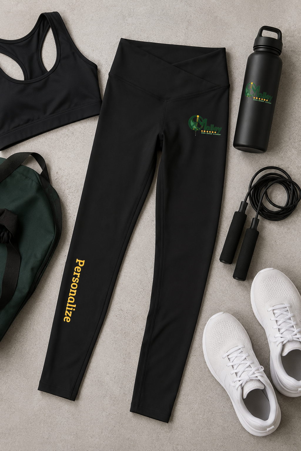 O’Malley Academy Luxe Performance Leggings – Personalized Irish Dance Leggings