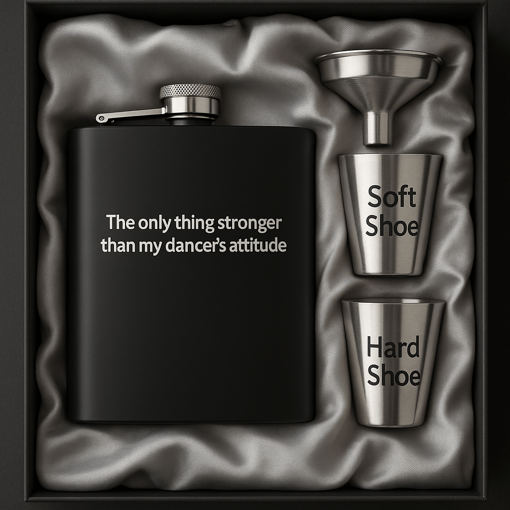 Irish Dance Gift Set, Irish Dance Flask, Dancer Parent Gifts, Feis Essentials, Funny Irish Dance Gifts, Hard Shoe Soft Shoe, Irish Dance Teacher Gift, Adult Irish Dance Accessories, Irish Feis Barware, Nationals Gift Idea