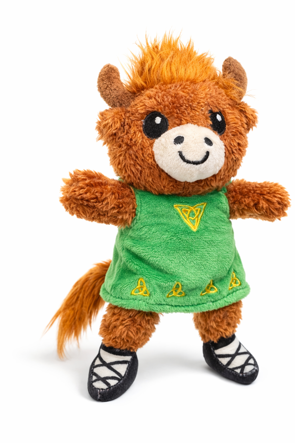 Highland Cow Plush, Irish Dance Cow, Irish Dance Doll, Highland Cow Stuffed Animal
