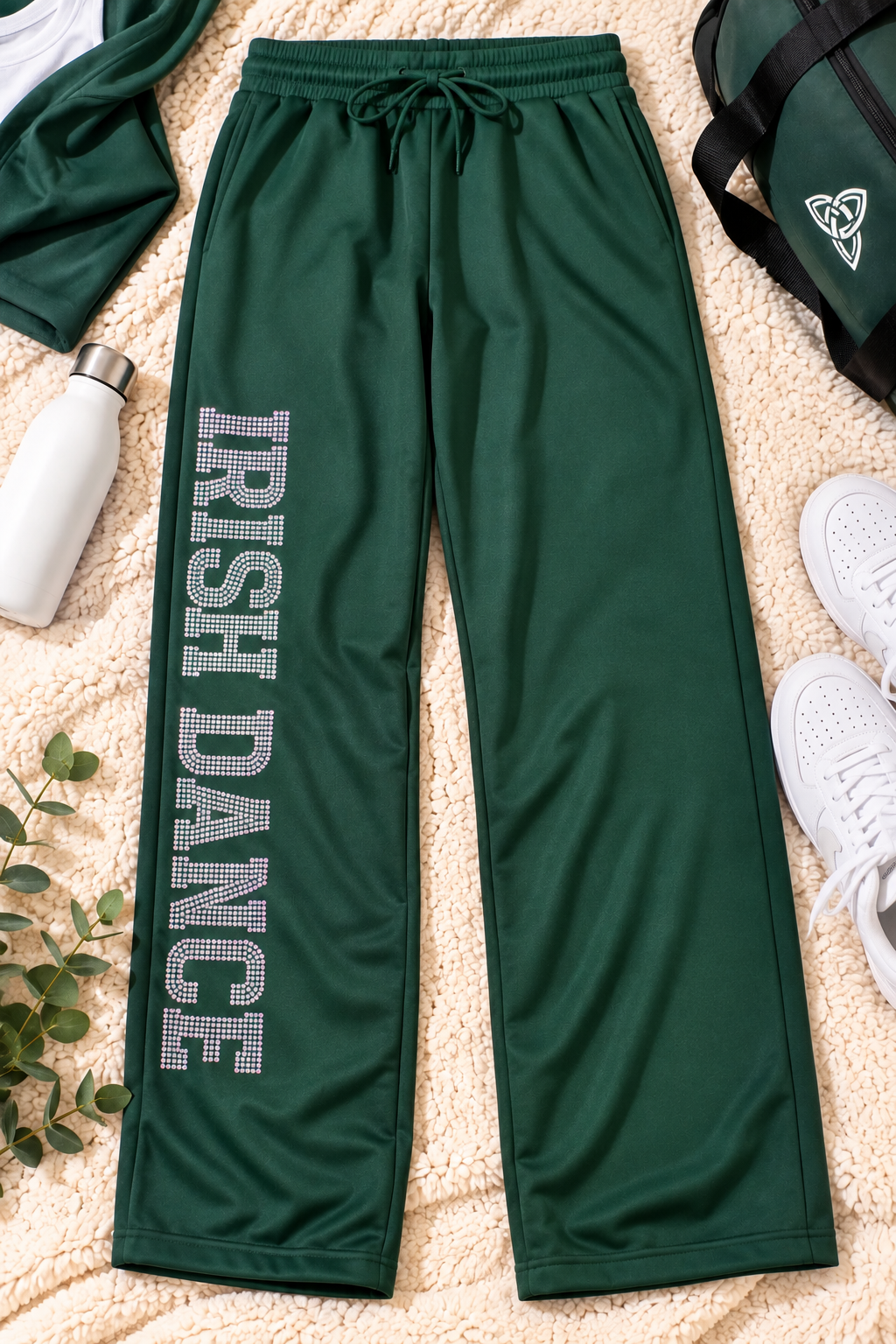 Irish Dance Gifts: FeistyFitzy® Original Rhinestone Sweatpants ☘️