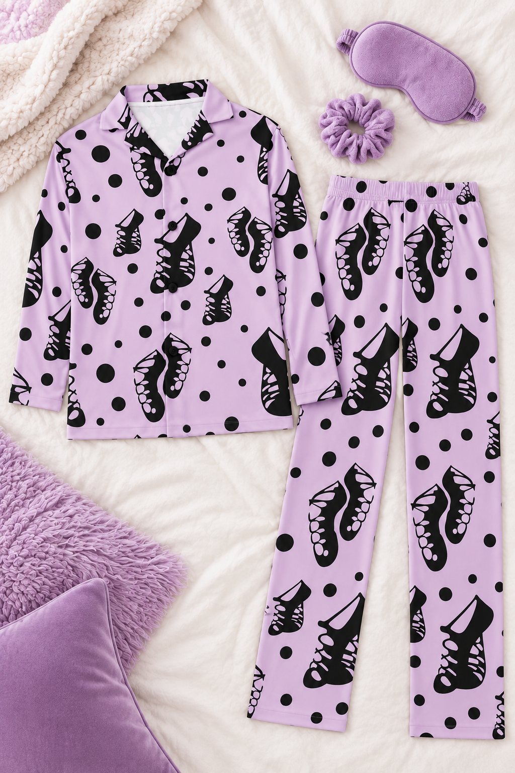 Irish Dance Pajamas for Girls ☘️ Long Sleeve Ghillie PJ Set