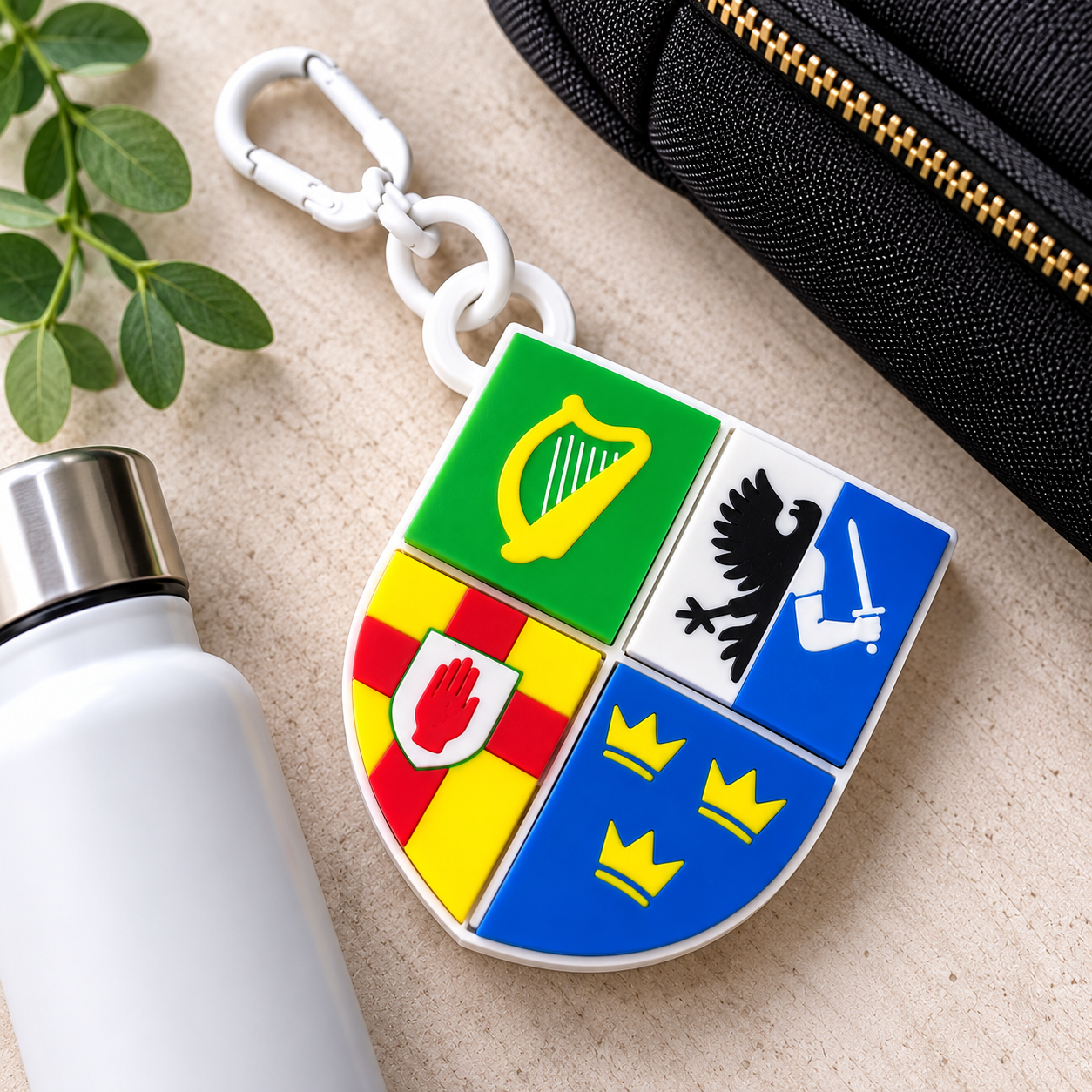 Four Provinces of Ireland Fidget Clicker Keychain 🇮🇪