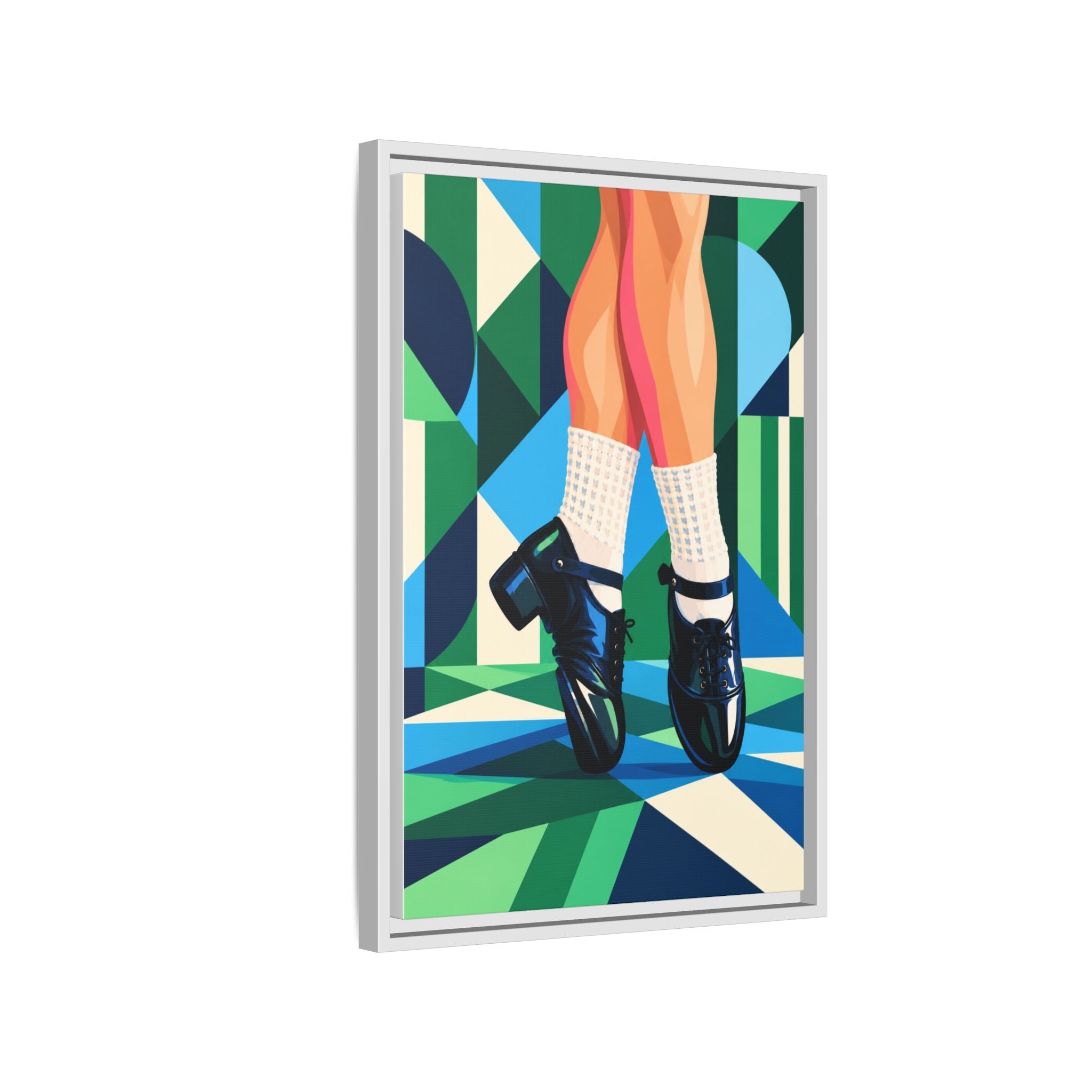Reel Rhythm ☘️ Irish Dance Wall Art – Hard Shoe Canvas Print
