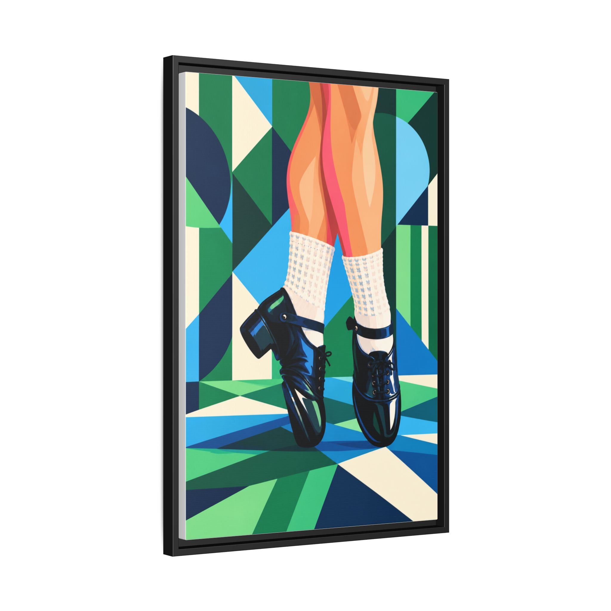 Reel Rhythm ☘️ Irish Dance Wall Art – Hard Shoe Canvas Print