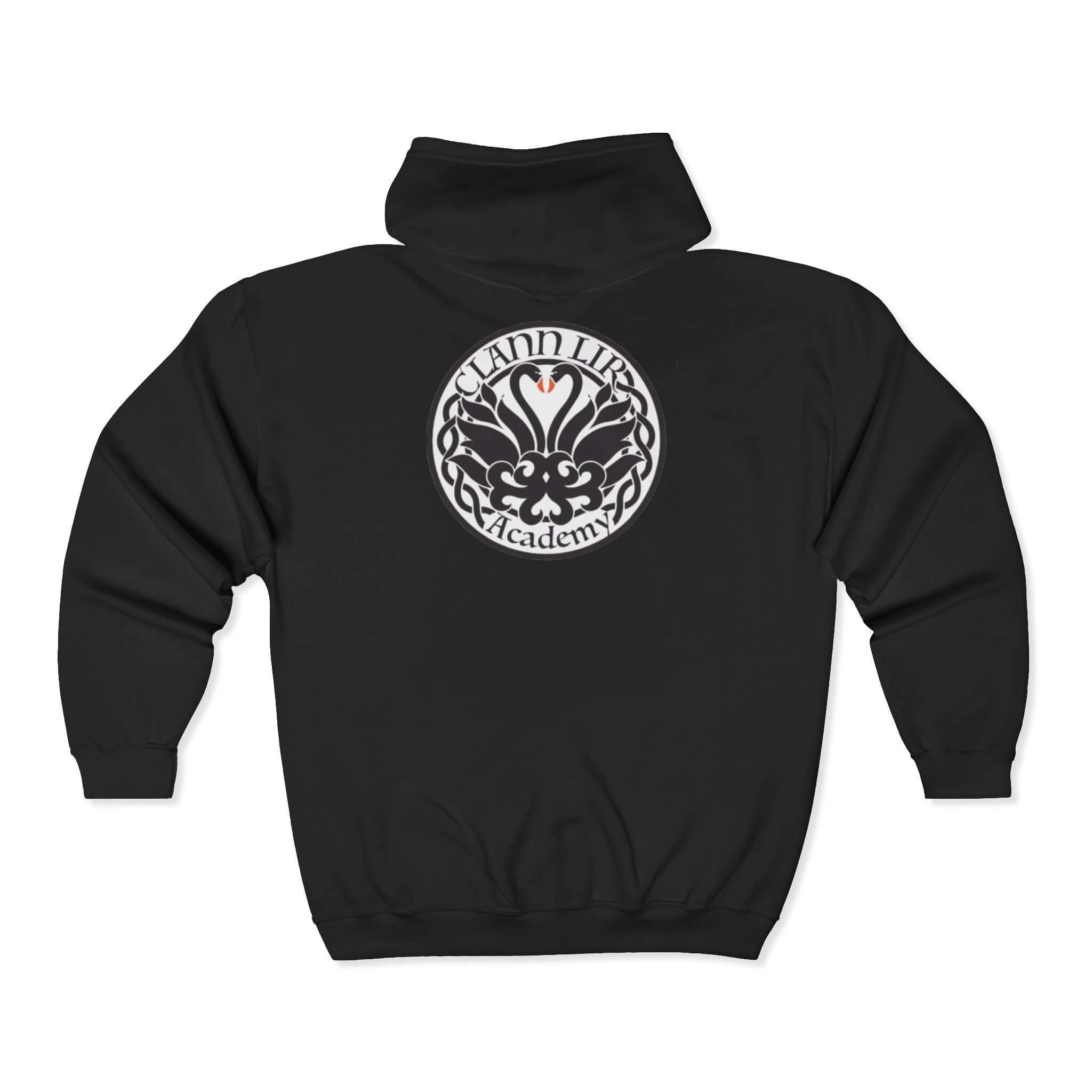 Irish Dance Team Gear, Irish Dance Hoodie, Irish Dance Uniform, Affordable Irish Dance Gear, Clan Lir Academy Hoodie, School Logo Full Zip Up