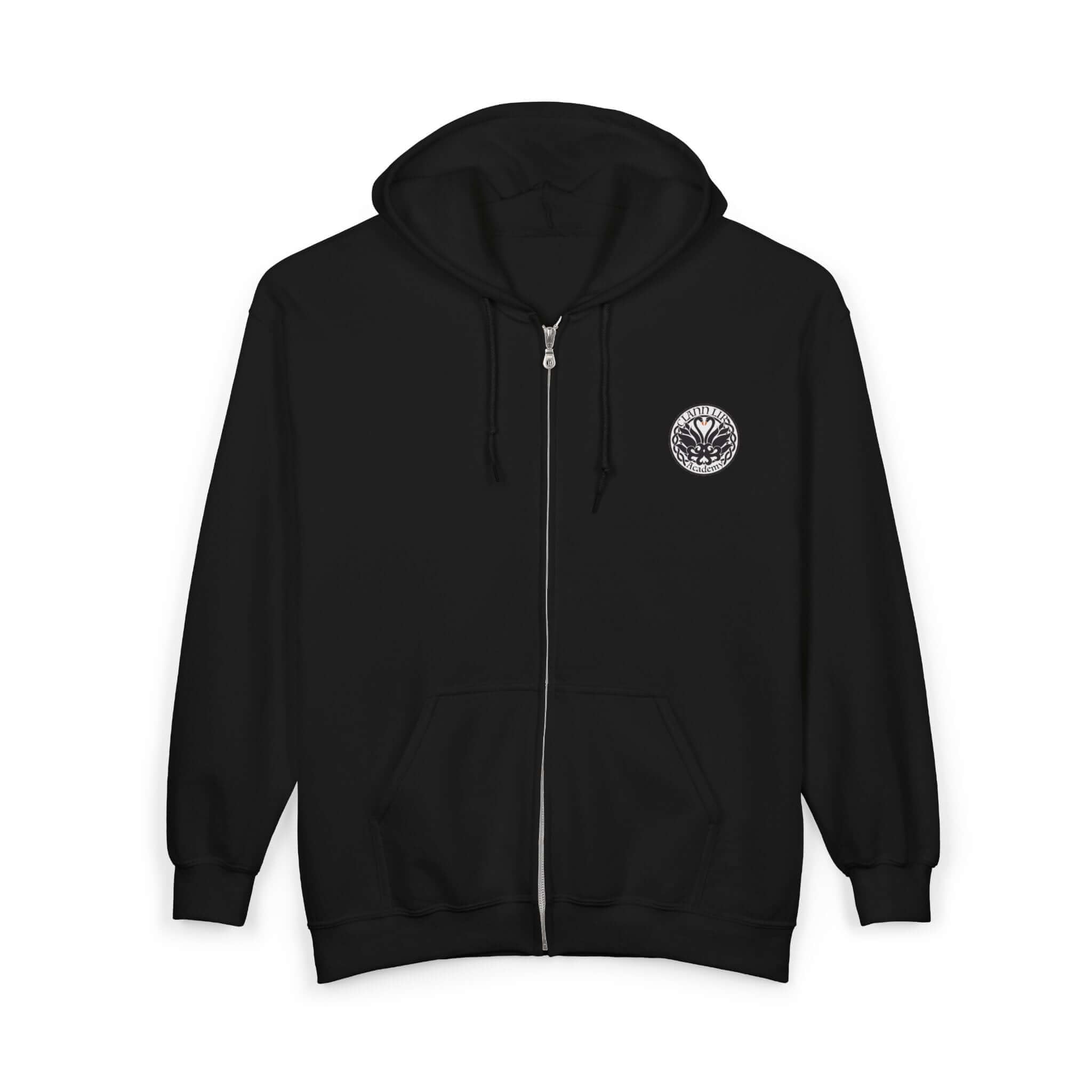 Irish Dance Team Gear, Irish Dance Hoodie, Irish Dance Uniform, Affordable Irish Dance Gear, Clan Lir Academy Hoodie, School Logo Full Zip Up