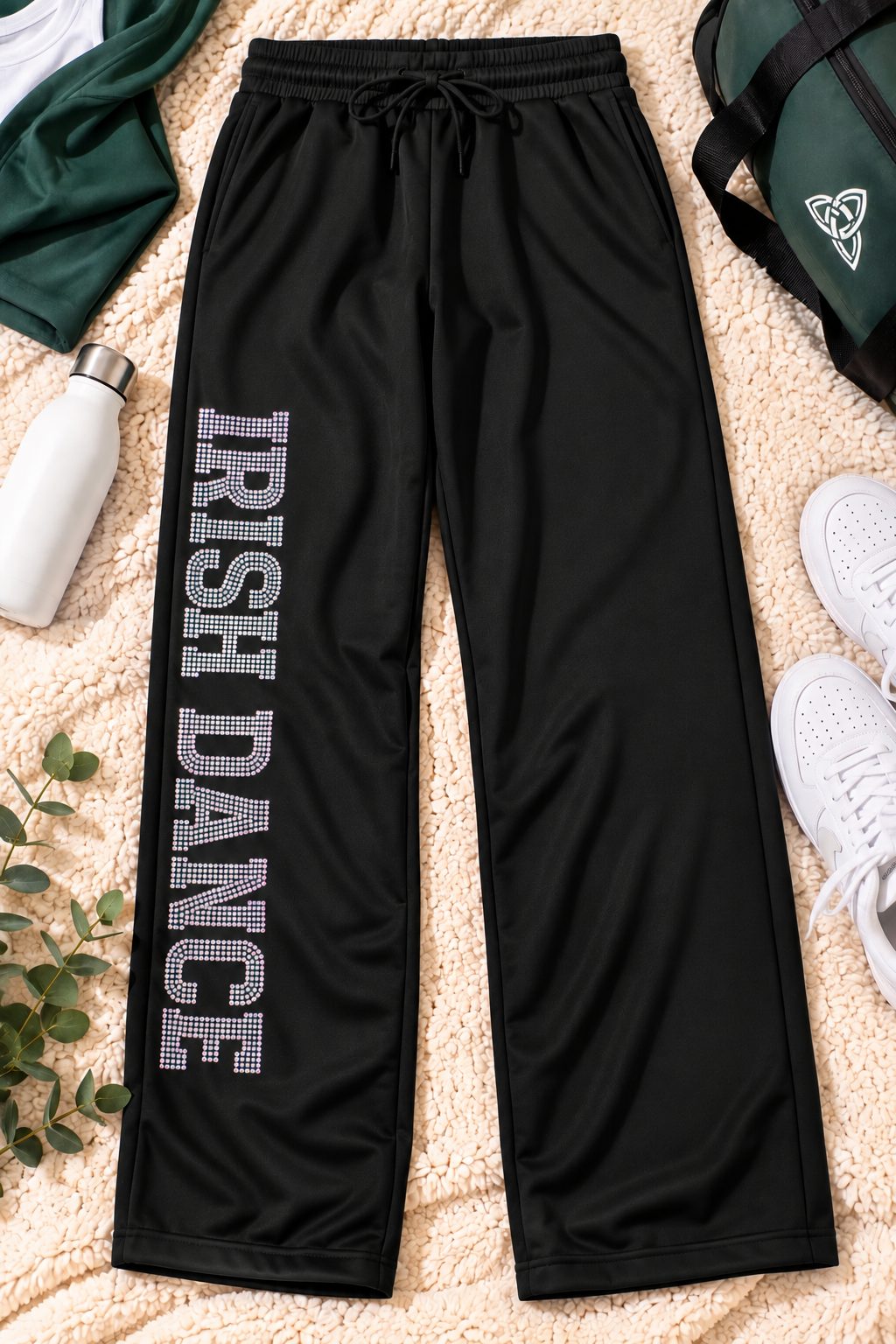Irish Dance Gifts: FeistyFitzy® Original Rhinestone Sweatpants ☘️