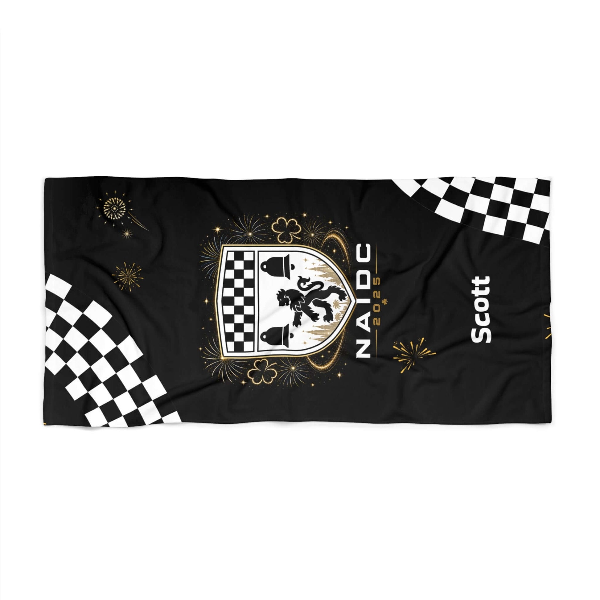 custom Irish dance team towels, Irish dance Nationals 2026 towel, NAIDC 2026 beach towel, personalized Irish dance towel with name, Irish dance team gear towels, custom dance team towels, Irish dance competition towel,