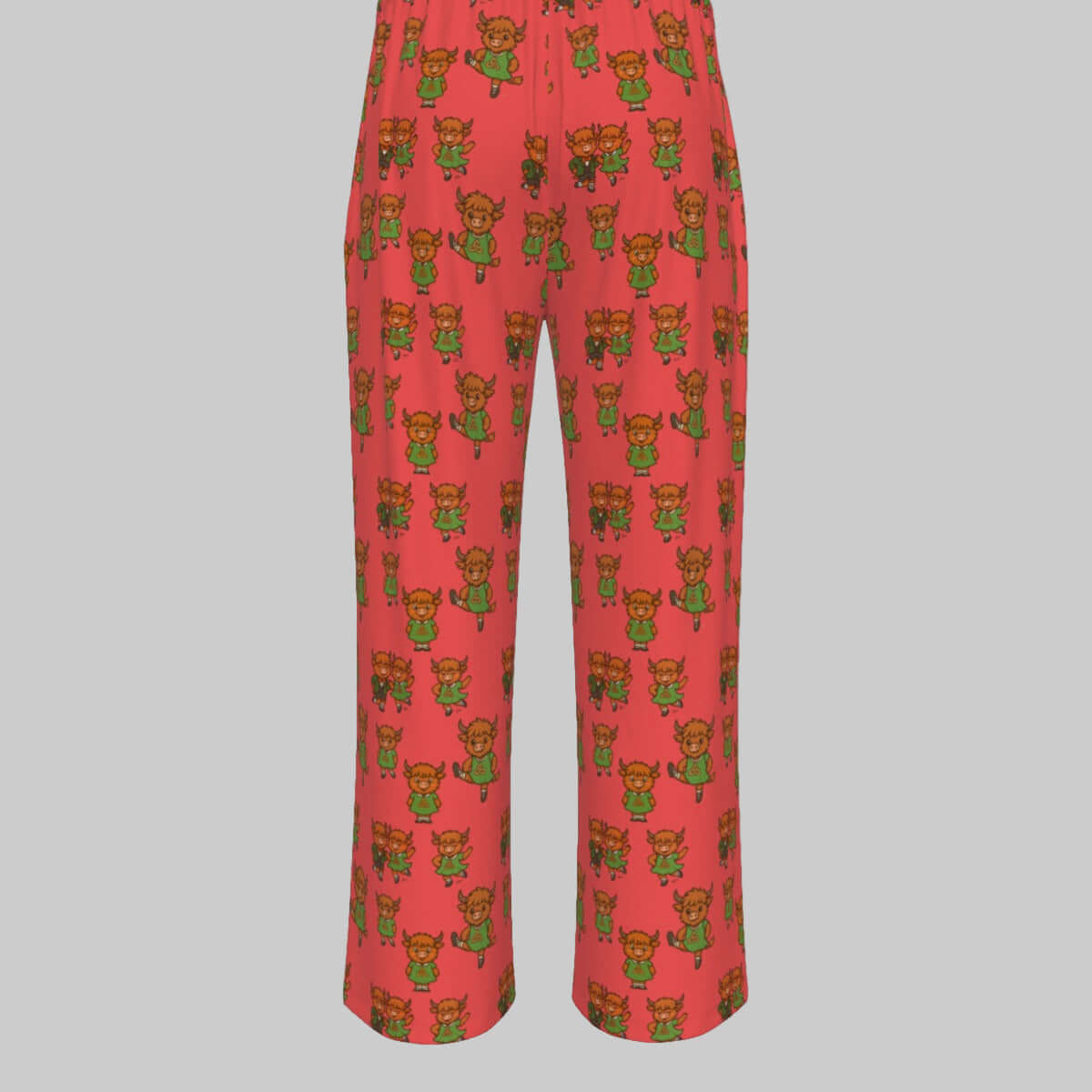 Irish Dance Pajamas, Highland Cow Pajamas, Irish Dance PJs, Gift for Irish Dancer