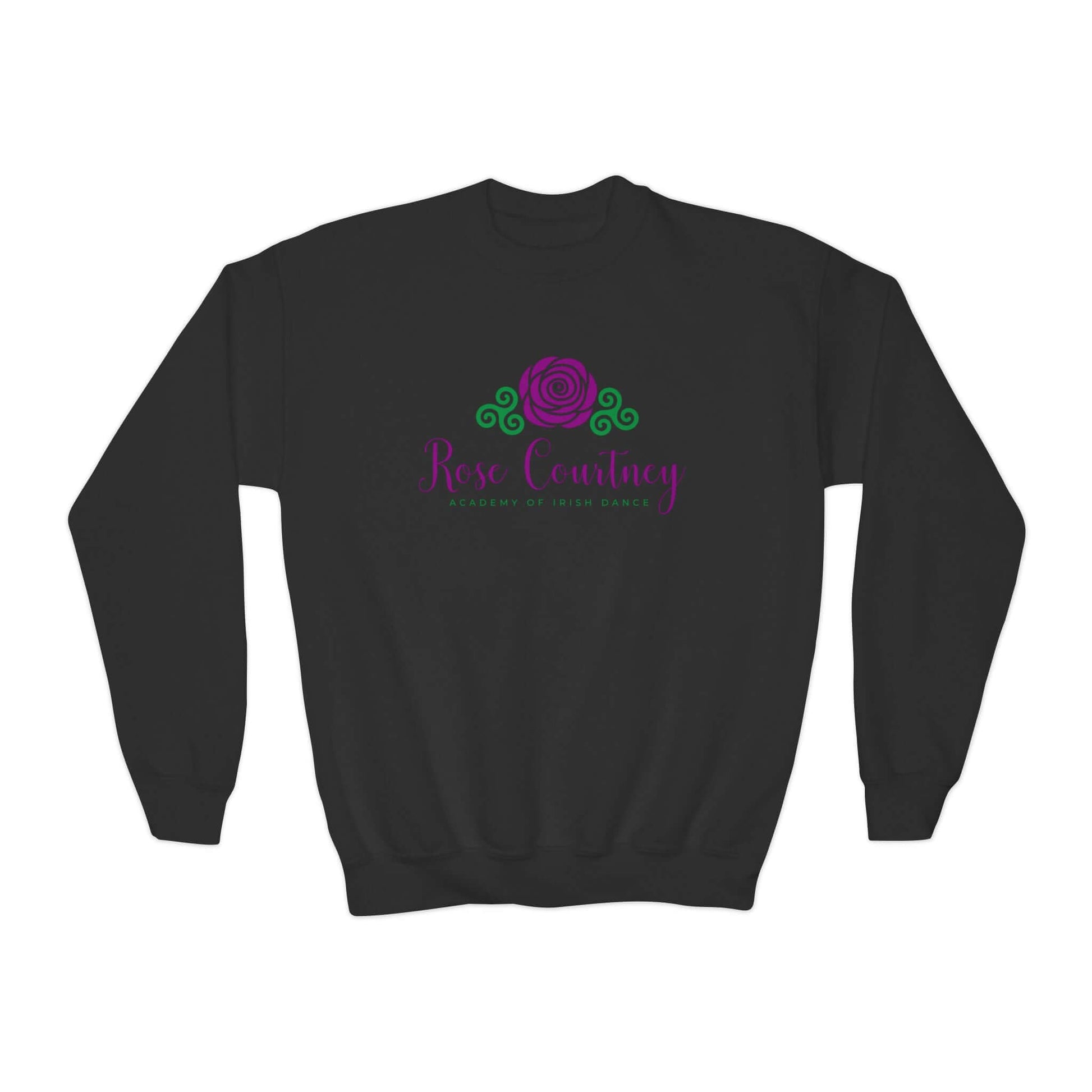 Rose Courtney Sweatshirt, Irish Dance Apparel, Irish Dance School Uniforms, Irish Dancewear Online, Irish Dance Practice Wear, Irish Dance Team Apparel, Comfortable Irish Dance Clothing, Kids Irish Dancewear