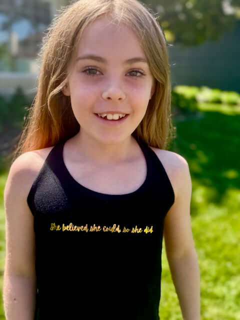 She believed she could so she did, Irish dance tank top, Irish dance apparel, Sleeveless tank 