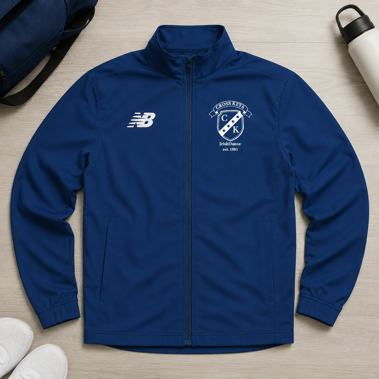 Irish Dance Warm Up Jacket
New Balance Jacket
Irish Dance Apparel
Irish Dance Team Jacket
Feis Jacket
Irish Dance Competition Wear
Embroidered Dance Jacket
Irish Dance Travel Jacket
Dance Studio Jacket
Irish Dancer Gift